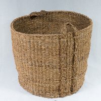 Round Seagrass Log Basket