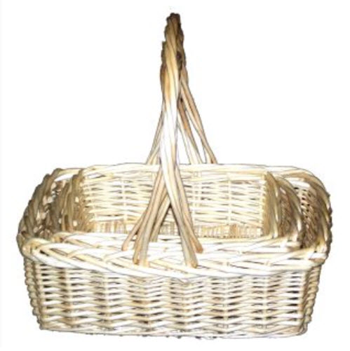 Rectangular Willow Hamper Basket