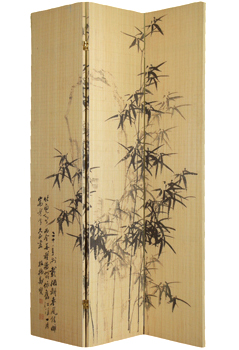 3 Panel Screen - Bamboo Pattern Print