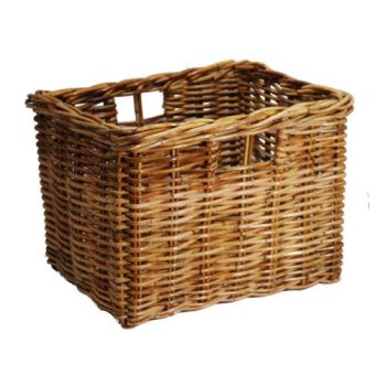 Deep Rattan Storage Basket