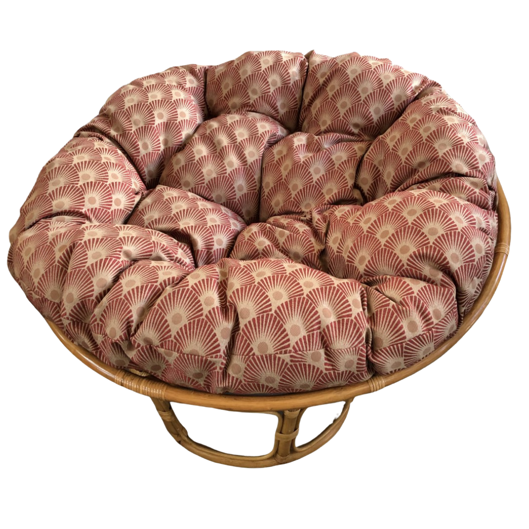 cobra cane honey papasan chair with deluxe dacron cushion