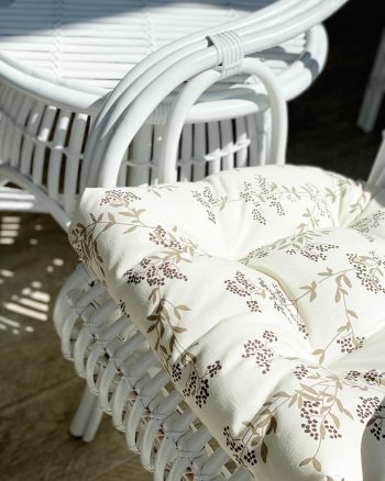 Custom seat cushions for Oz Split Rattan Armchairs