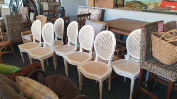French Louis XVI Dining Chairs, c.1940's - Image 5
