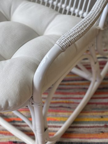 Cane Rocking Chair, White, Andrew Design - Image 3
