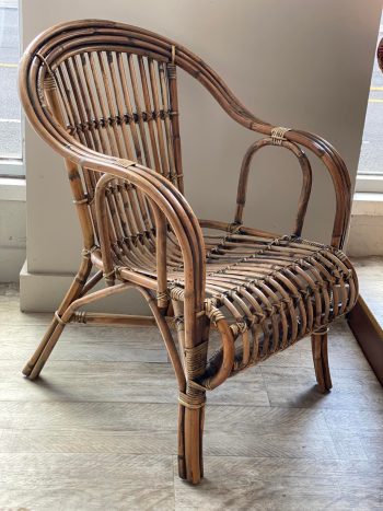OZ Split Rattan Chair - Antique Brown - Image 3