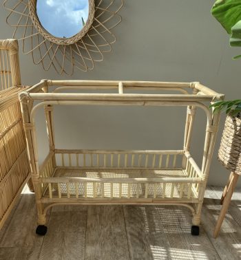 Rattan Drinks Trolley, Joy - Image 3